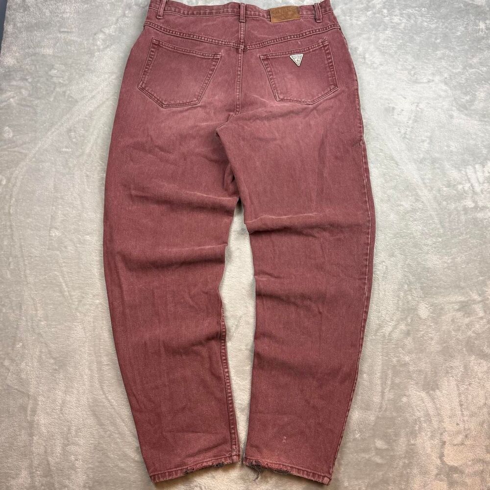 Guess Men's Burgundy and Brown Jeans